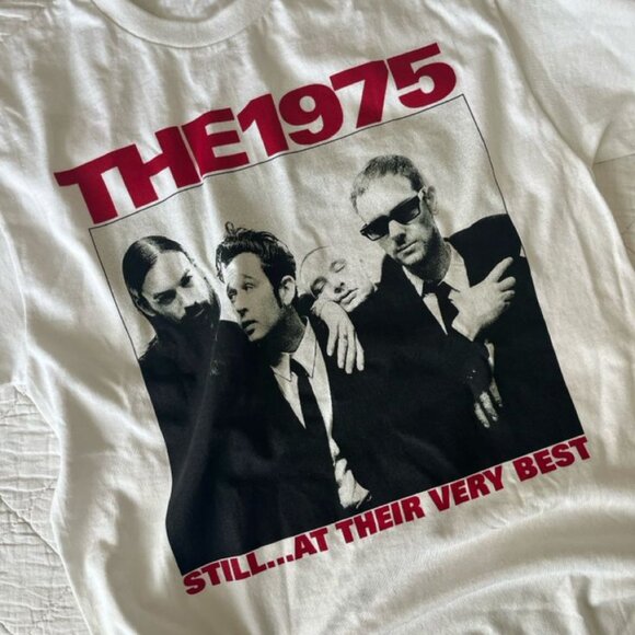 White tee unisex - The 1975 Still At Their Very Best For Fan Shirt - Picture 5 of 5